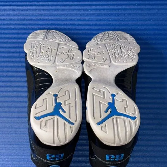 Size 10.5- Men’s Nike Jordan 9 Retro Photo Blue Black White Shoes 302370-007