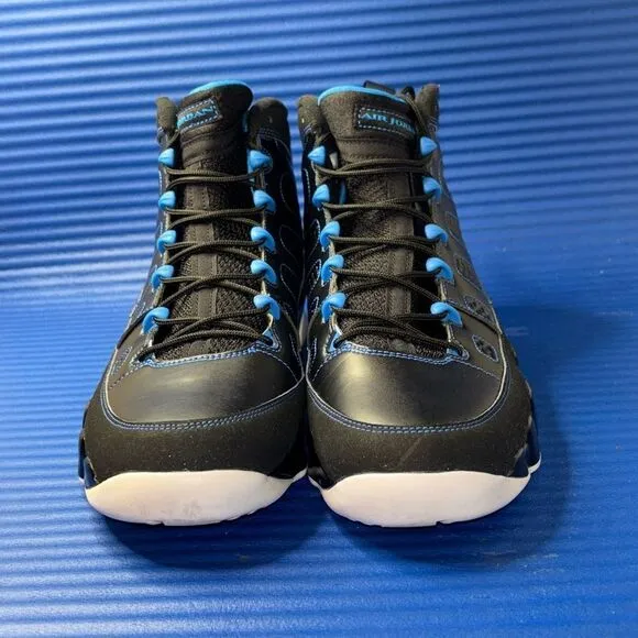 Size 10.5- Men’s Nike Jordan 9 Retro Photo Blue Black White Shoes 302370-007