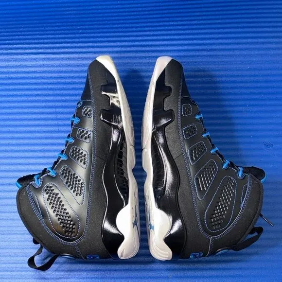 Size 10.5- Men’s Nike Jordan 9 Retro Photo Blue Black White Shoes 302370-007