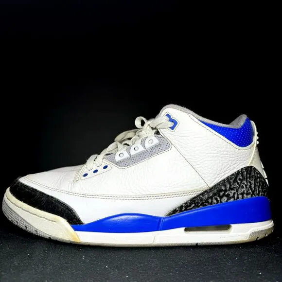 Size 10.5 - Nike Air Jordan 3 Retro Racer Blue Men's Shoes