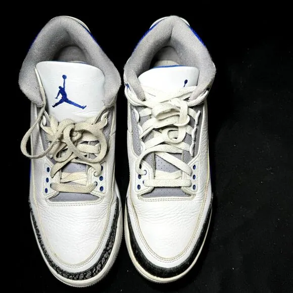Size 10.5 - Nike Air Jordan 3 Retro Racer Blue Men's Shoes