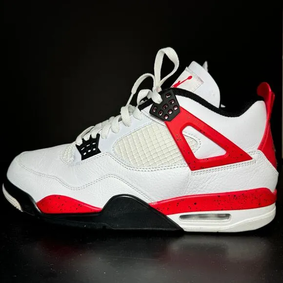 Size 11 - Nike Air Jordan 4 Retro Red Cement Men's Shoes