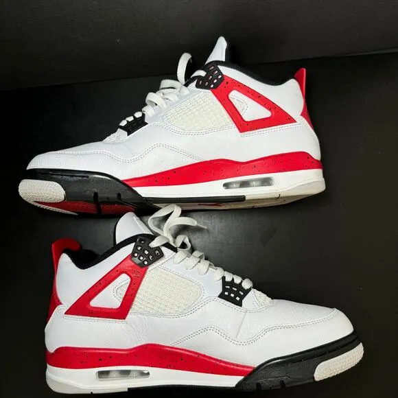 Size 11 - Nike Air Jordan 4 Retro Red Cement Men's Shoes