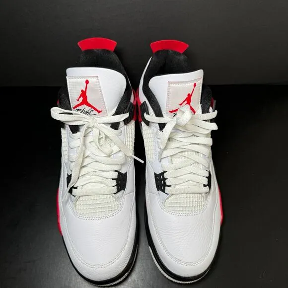 Size 11 - Nike Air Jordan 4 Retro Red Cement Men's Shoes