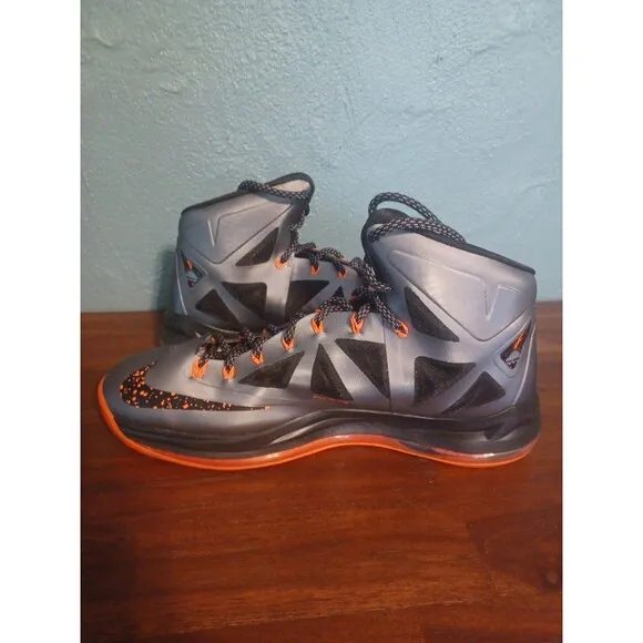 Size 11.5 - Nike LeBron 10 Lava 2012. Original Pair LeBron X Great Condition!