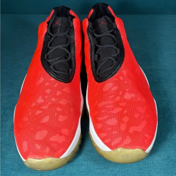 Size 13 - Men’s Air Jordan Future low Bright Crimson camo shoes