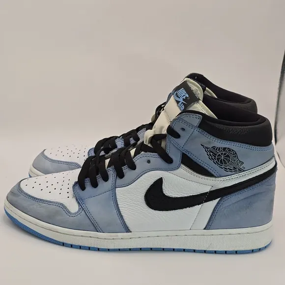 Size 14- Nike Air Jordan 1 Retro High University Blue 555088-134 OG UNC