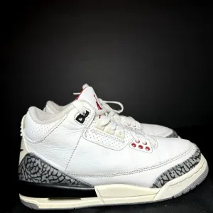 Size 4 - Nike Air Jordan 3 Retro GS White Cement Reimagined Men's Shoes