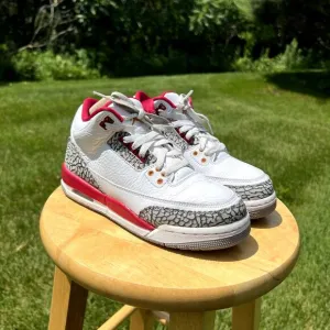 Size 6 - Nike Air Jordan 3 Retro GS Cardinal Red Men's Shoes - Ships Now