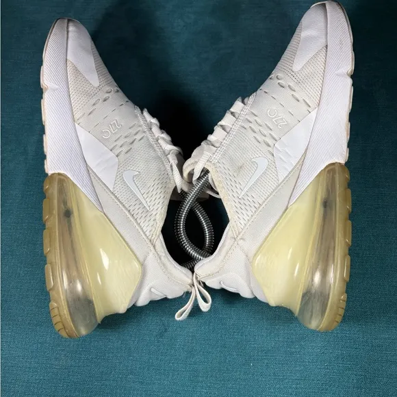 Size 6Y/7.5Women - Nike Air Max 270 white shoes