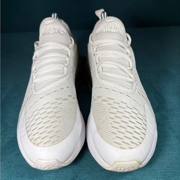 Size 6Y/7.5Women - Nike Air Max 270 white shoes