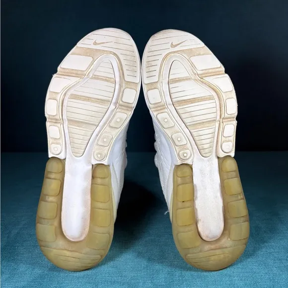 Size 6Y/7.5Women - Nike Air Max 270 white shoes