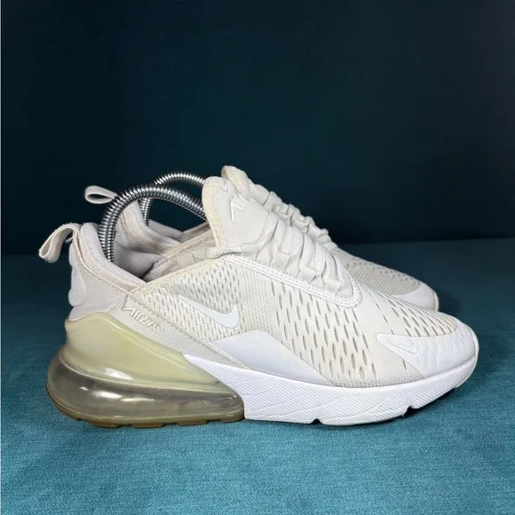 Size 6Y/7.5Women - Nike Air Max 270 white shoes