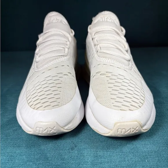 Size 6Y/7.5Women - Nike Air Max 270 white shoes