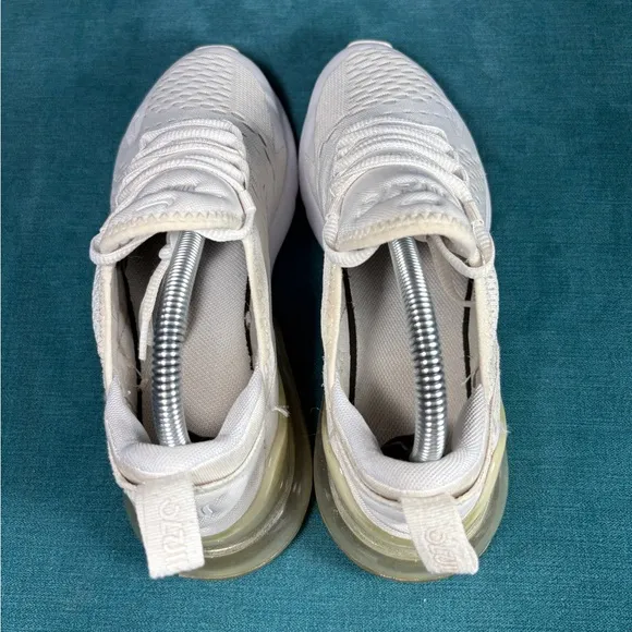 Size 6Y/7.5Women - Nike Air Max 270 white shoes