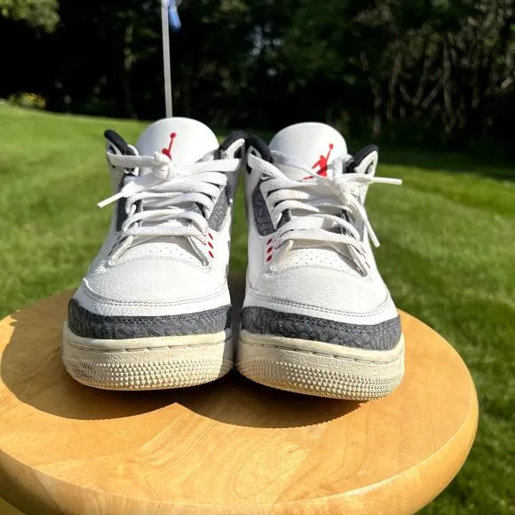 Size 8 - Nike Air Jordan 3 Retro Denim SE Fire Red Men's Shoes - Ships Now