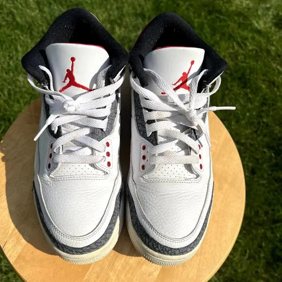 Size 8 - Nike Air Jordan 3 Retro Denim SE Fire Red Men's Shoes - Ships Now
