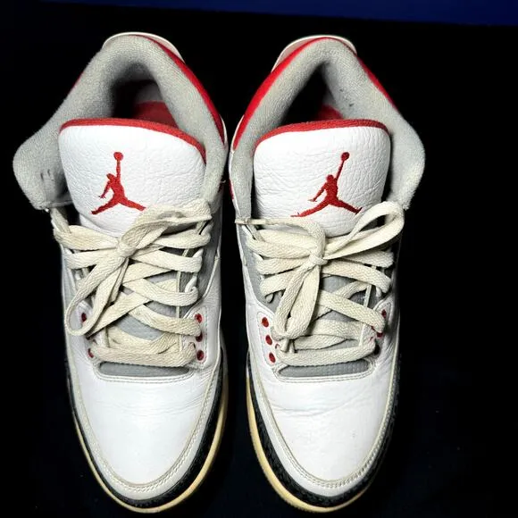 Size 8 - Nike Air Jordan 3 Retro Fire Red 2013 Men's Shoes