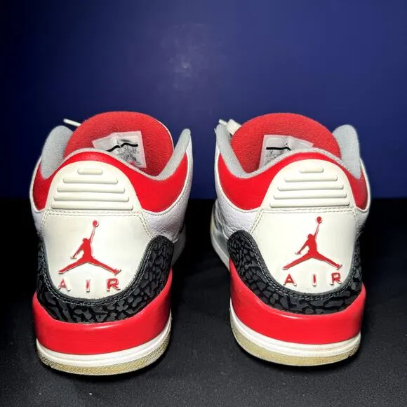 Size 8 - Nike Air Jordan 3 Retro Fire Red 2013 Men's Shoes