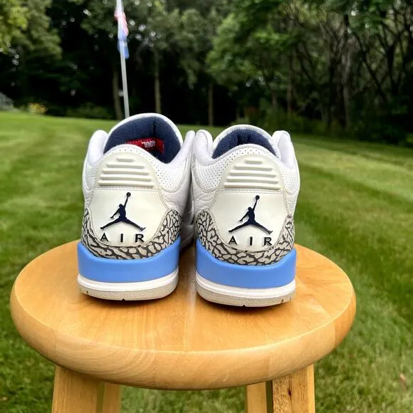 Size 8.5 - Nike Air Jordan 3 Retro UNC Men's Shoes - Ships Now