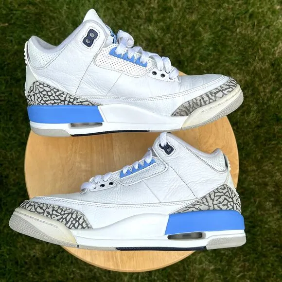 Size 8.5 - Nike Air Jordan 3 Retro UNC Men's Shoes - Ships Now