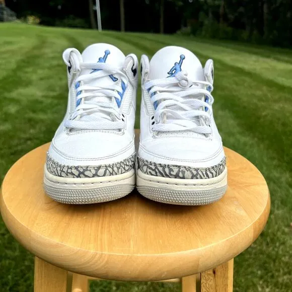 Size 8.5 - Nike Air Jordan 3 Retro UNC Men's Shoes - Ships Now