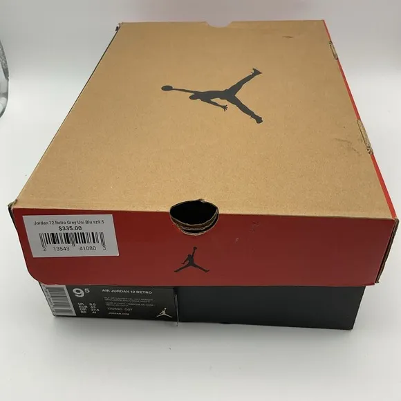 Size 9.5 - Air Jordan 12 Retro Grey University Blue