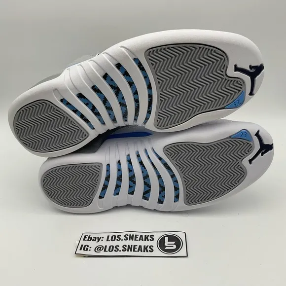 Size 9.5 - Air Jordan 12 Retro Grey University Blue