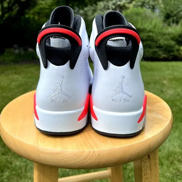Size 9.5 - Nike Air Jordan 6 Retro White Infrared 2014 Men's Shoes - Ships Now