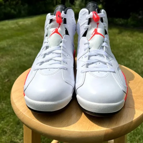 Size 9.5 - Nike Air Jordan 6 Retro White Infrared 2014 Men's Shoes - Ships Now