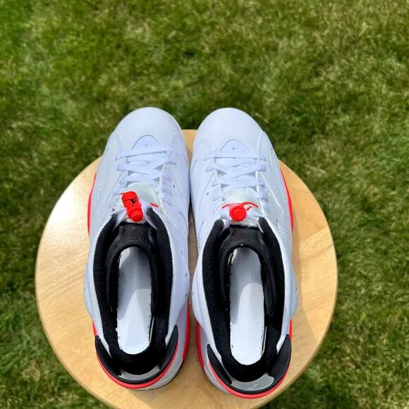 Size 9.5 - Nike Air Jordan 6 Retro White Infrared 2014 Men's Shoes - Ships Now