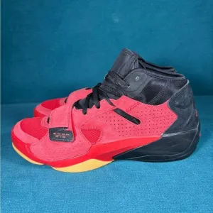 Size 11 - Men’s Nike Air Jordan Zion 2 black and red shoes
