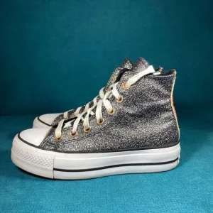 Size 6 - Women’s Converse Platform metallic glitter shoes