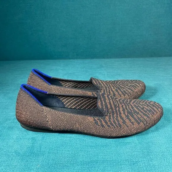 Size 7 - Women’s Rothy’s the Loafer Metallic Stripes shoes