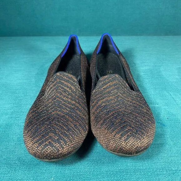 Size 7 - Women’s Rothy’s the Loafer Metallic Stripes shoes