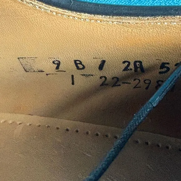 Size 9 - Johnston &amp; Murphy Men's Black Leather shoes