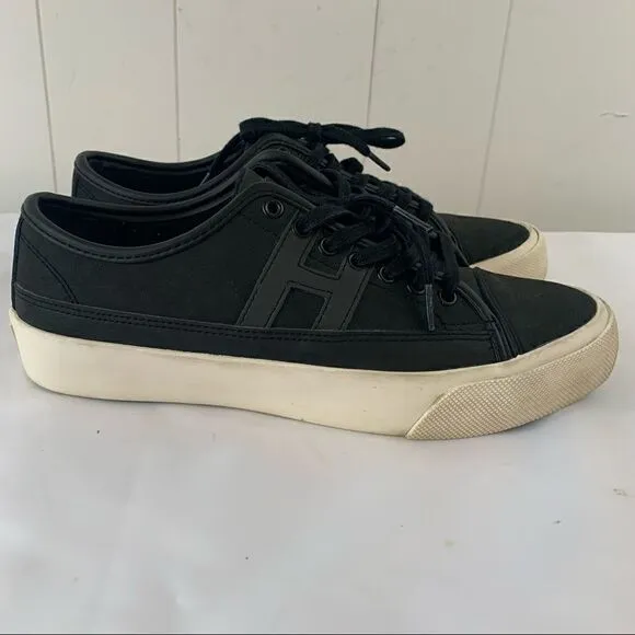 Skater Shoes HUF Black Leather Lace Up Skate Shoe Sneaker 7.5