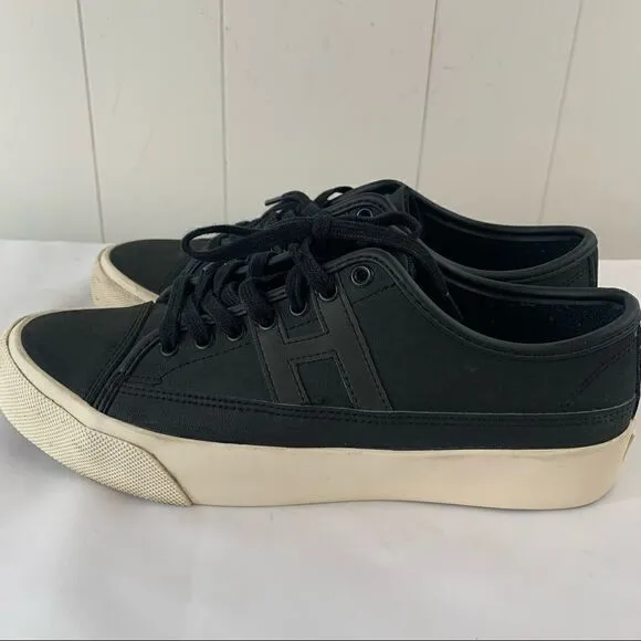 Skater Shoes HUF Black Leather Lace Up Skate Shoe Sneaker 7.5