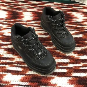 Skechers Jammers Shoes Platform Chunky Lug Y2K Black Lace Up Sneakers Boots Goth