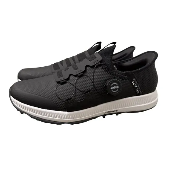 Sketchers Black Go Golf Elite 5 Hands Free Slip Ins Shoes Arch Fit Mens Size 9