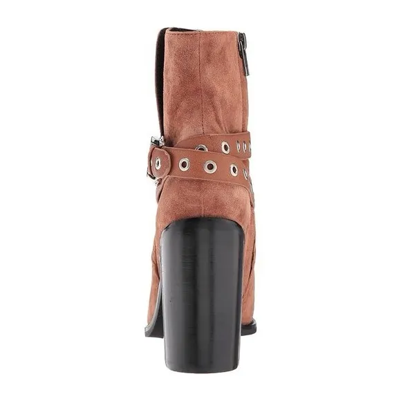 SOL SANA TESSA SUEDE LEATHER MOTO HARNESS ANKLE BOOTIES NWT SZ EUR 41 US 10