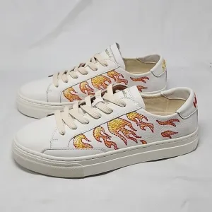 🐽SOLUDOS🐽 STYLE IBIZA HOT STUFF🔥LEATHER PLATFORM SNEAKER LADIES 10.0🔥NIB🔥