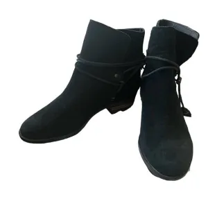 Sorel Black Suede Leather Ankle Boots Women’s 8.5
