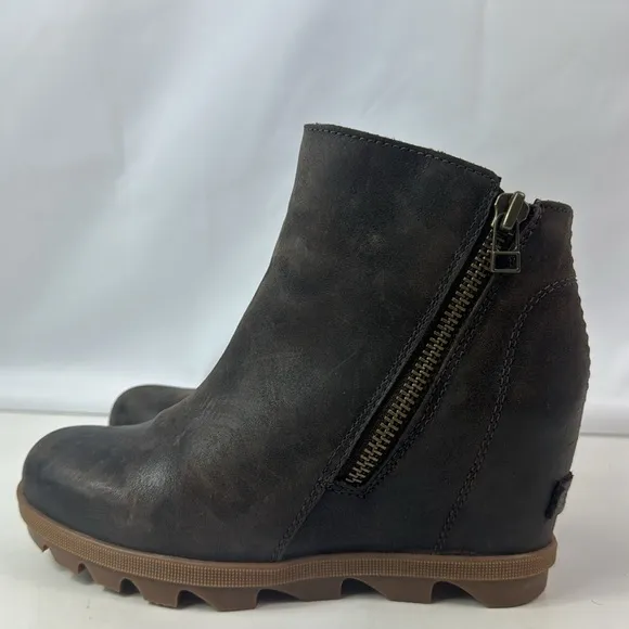 Sorel Joan Of Arctic Wedge II Brown Suede Women’s Ankle Boots