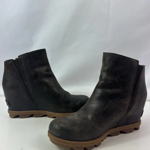 Sorel Joan Of Arctic Wedge II Brown Suede Women’s Ankle Boots
