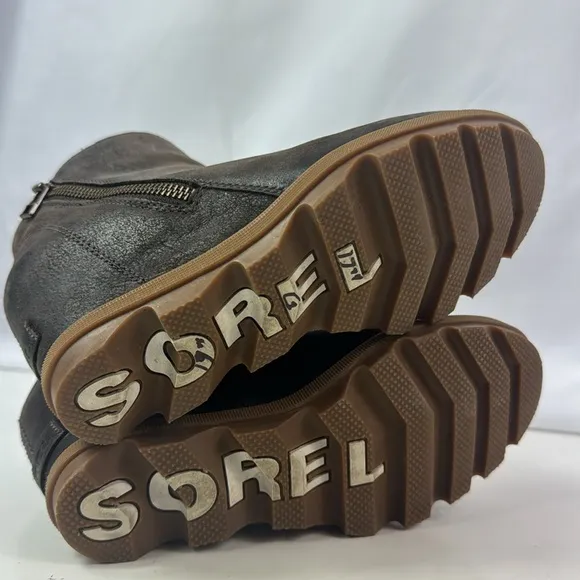 Sorel Joan Of Arctic Wedge II Brown Suede Women’s Ankle Boots