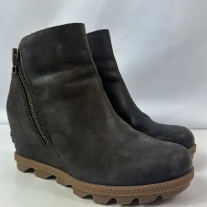Sorel Joan Of Arctic Wedge II Brown Suede Women’s Ankle Boots