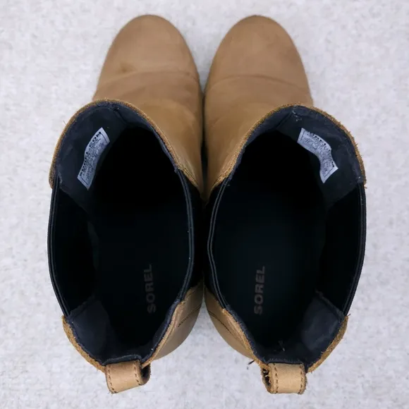 SOREL Lea Wedge Heeled Chelsea Ankle Booties US 11