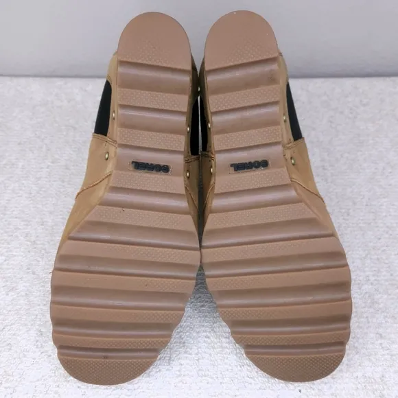 SOREL Lea Wedge Heeled Chelsea Ankle Booties US 11