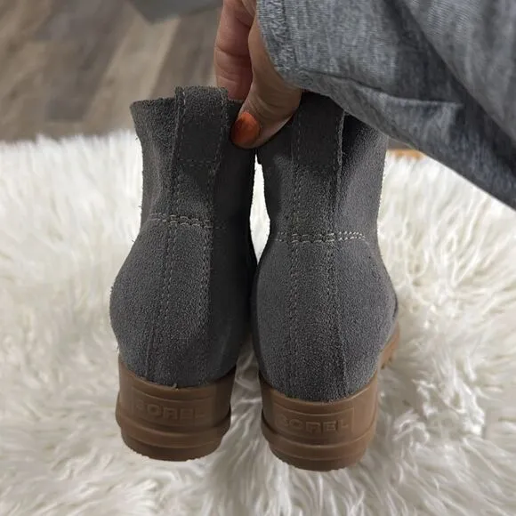 SOREL SUEDE ANKLE BOOTS SIZE 7.5